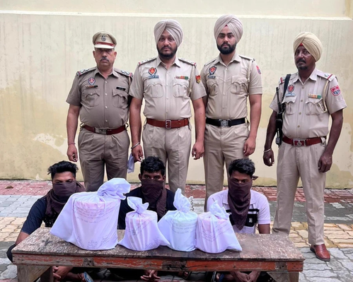 Punjab Police Seize 12 KG Heroin from Amritsar, 3 Arrested