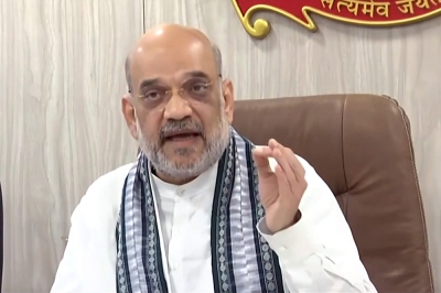 Raj CM Sharma discusses cooperative sector and border area development issues with HM Shah 