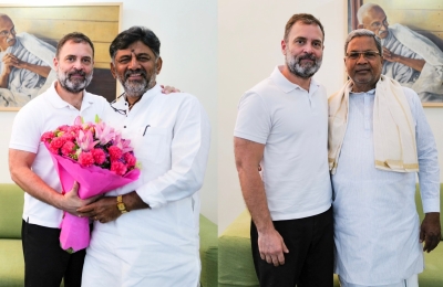 After Meeting Rahul, Kharge, Shivakumar Confers with MLAs, Surjewala