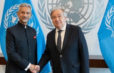 Jaishankar Intensifies Diplomatic Efforts, Meets Guterres, to Protect Indians in Sudan