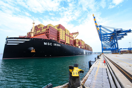 World's Largest Container Ship MSC IRINA Arrives at Adani's Vizhinjam International Seaport