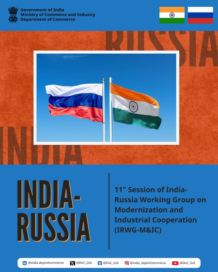 India, Russia to Deepen Cooperation in Aluminium, Fertilisers, Railways, Mining