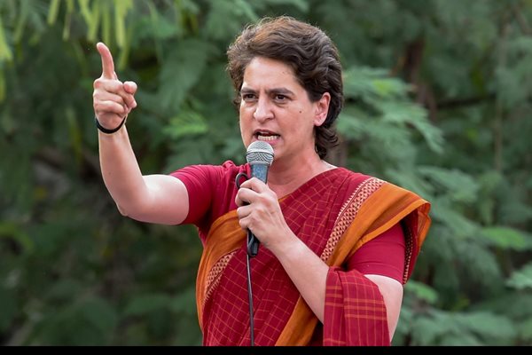 Priyanka Gandhi Criticizes UP Govt over Law & Order