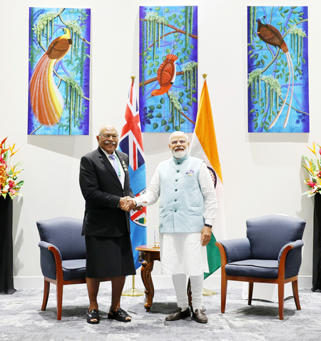 PM Modi Holds Delegation-level Talks with Fijian PM Rabuka at Hyderabad House