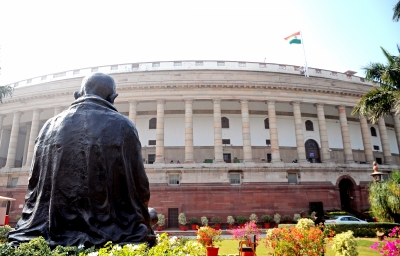 NDA Protests at Parliament's Makar Dwar, Accuses Congress of 'wasting' Valuable Time of House