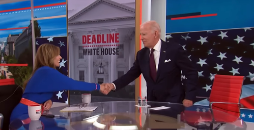 Biden Exits Interview Set before Host Wraps up