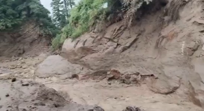 Roads Damaged after Two Cloudbursts in J&K'S Doda District