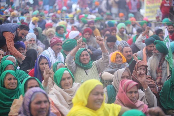 Women Take Centre Stage at Tikri Border on Women's Day