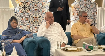J&K CM Omar Abdullah Attends Mehbooba Mufti's Iftaar Gathering