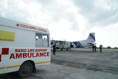 13 Year-old Girl Airlifted from Agatti Island to Kochi for Medical Treatment
