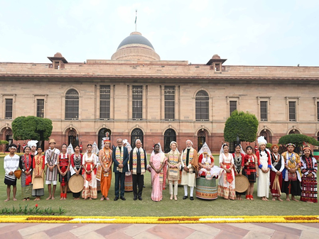 President Murmu Hosts Traditional 'At Home' Reception on Republic Day
