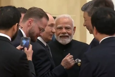 Russia Shares 'video of the Day' as PM Modi, Putin, Xi Jinping Share Warm Moment at SCO Summit