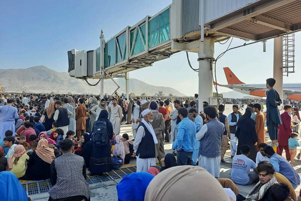 Rush on Kabul Airport as Afghans Flee Taliban Takeover