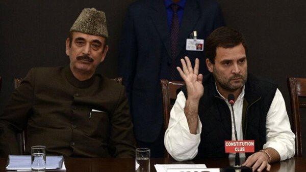 Who are in Team Rahul targeted by Azad as 'PAs' and 'guards'