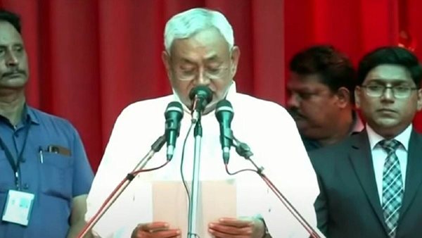 Nitish takes oath as Bihar CM for 8th time