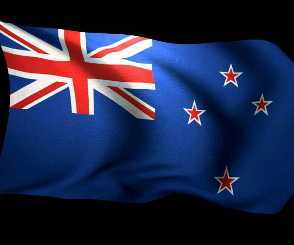 new zealand's flag is shown