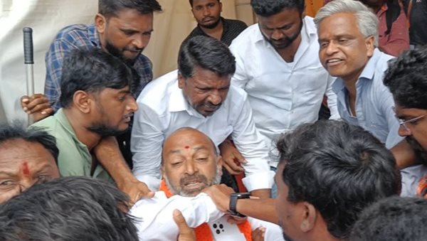BJP Telangana president arrested amid protests over TRS leader's role in Delhi liquor scam